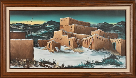 Art Serna Pueblo Landscape