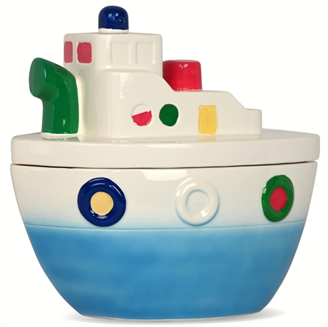 Vintage Ship Cookie Jar