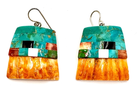 Vintage Santa Domingo (Kewa) Earrings