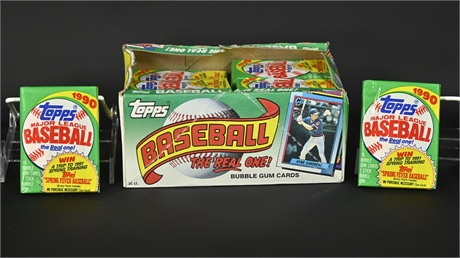1990 Topps Baseball Bubble Gum Cards in Original Topps Box