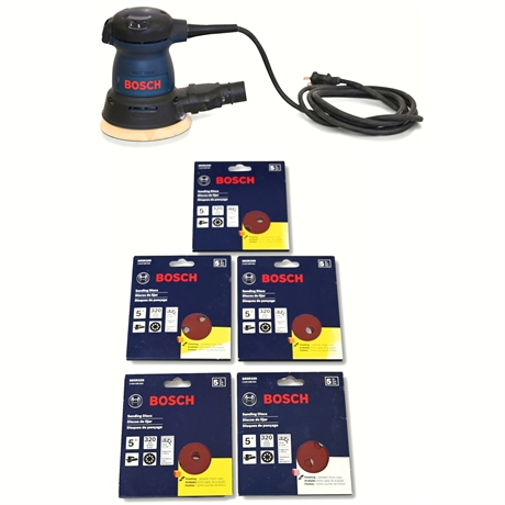 Bosch Sander 5-inch Variable Speed Random Orbit Palm Sander