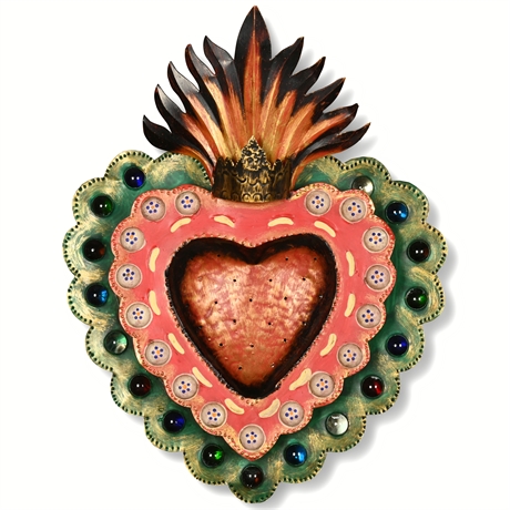 Mexican Folk Art Sacred Heart