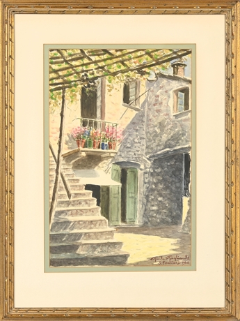 Guido Gagliardi 1960's Watercolor