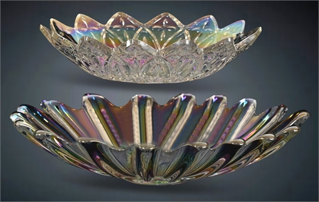 Vintage Iridescent Carnival Glass