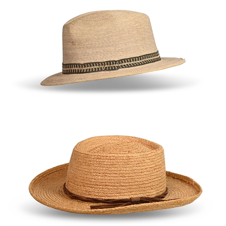 Pair Scala and Casa Chavez Straw Hats