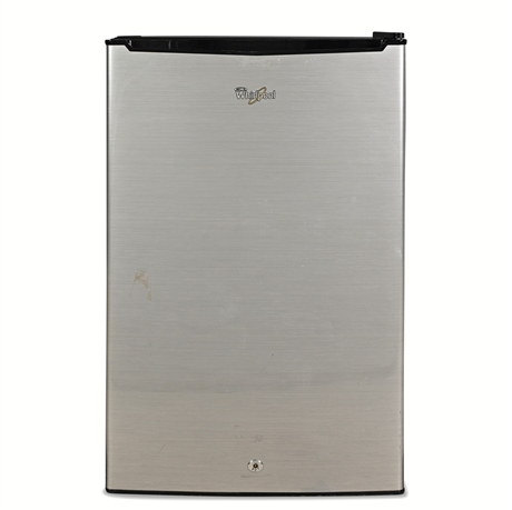 Whirlpool 3.5 Cu. Ft. Stainless Compact Refrigerator with Keyed Lock, Model