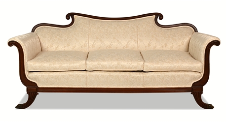 Carved Mahogany Sofa, In The Manner Of Duncan Phyfe, Early 20th Century