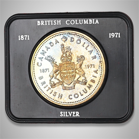 1971 Canada Silver Dollar – British Columbia – Elizabeth II