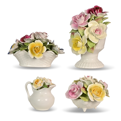 Vintage Royal Stratford Porcelain Floral Bouquets