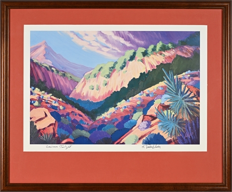 Vincent Petersen “Luminous Twilight” — Signed Print, Framed Under Glass