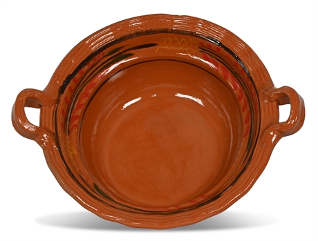 16.5" Hand Painted Terracotta Bowl
