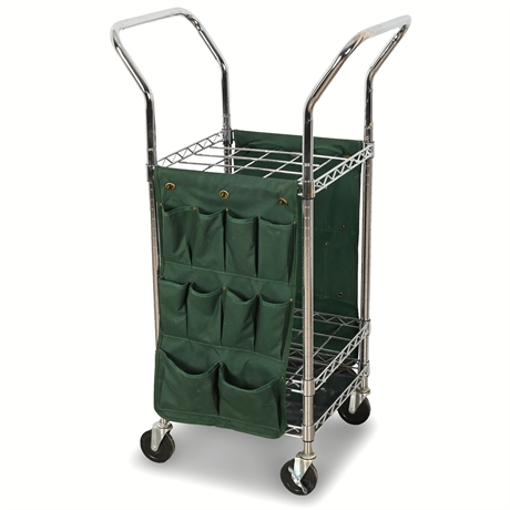 Heavy Duty Rolling Garden Tool Organizer Cart