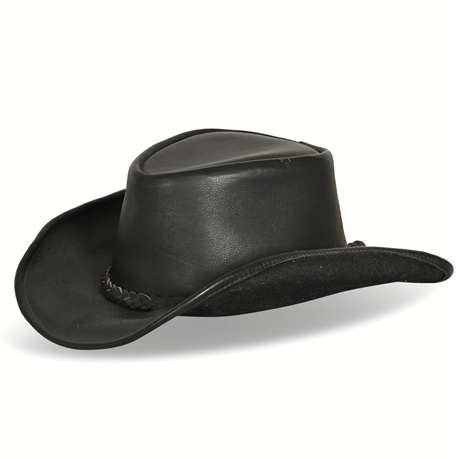 Medium Leather Cowboy Hat