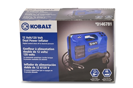 Kobalt 12 Volt Dual Power Inflator with box