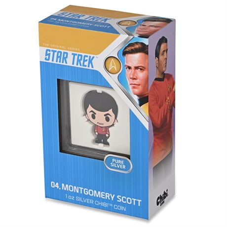 2022 Niue Star Trek™ MONTGOMERY SCOTT Chibi™ 1 oz .999 Silver Proof Coin #00077
