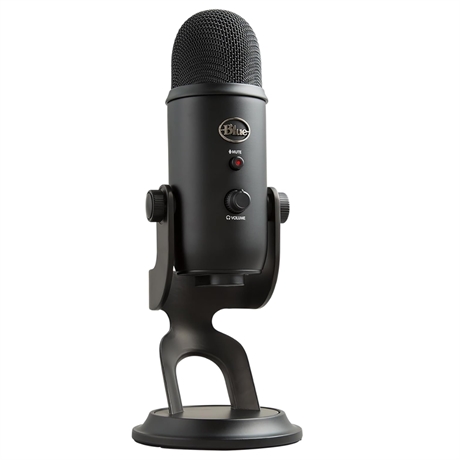 Blue Yeti USB Condenser Microphone by Logitech Black Tested