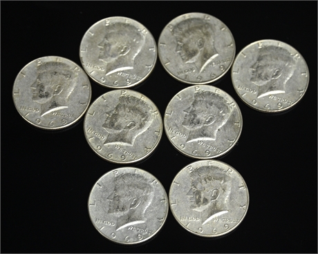 1969 Kennedy Half Dollars