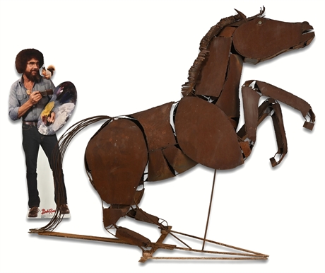 Life-Size Steel Horse Sculpture