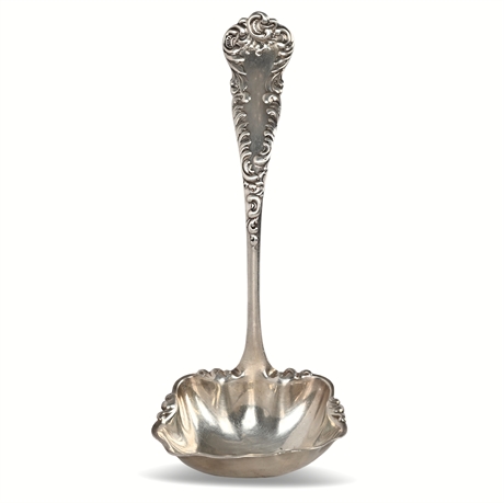 JB & SM Knowles Sterling Silver Ladle – Pattern No. 48, Rococo Revival, 60.9g