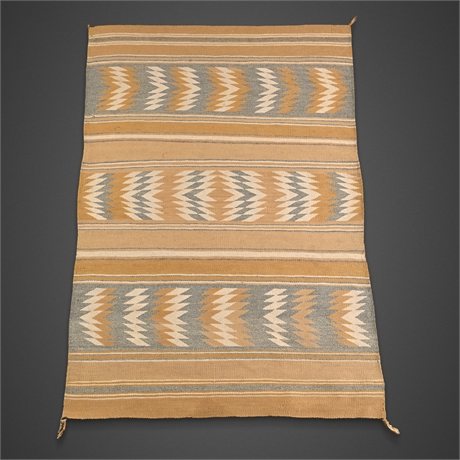 Navajo Chinle Handwoven Wool Rug c.1960s Vegetal Dye