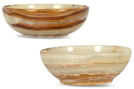 Onyx Carved Bowls