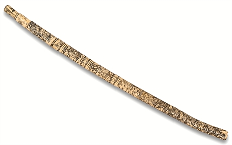 Japanese Hand Carved Bone Prayer Sword & Sheath