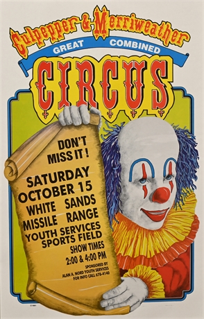 White Sands Missile Range Culpepper & Merriweather Circus Poster