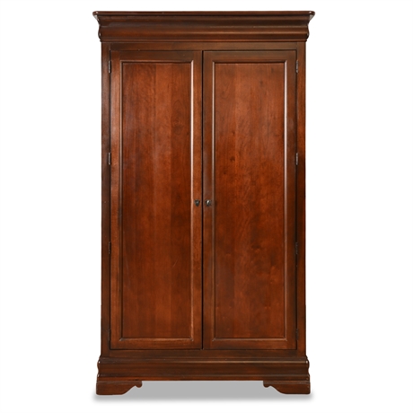 Broyhill Maison Lenoir Armoire – 2 Drawers, Shelves & Hanging Rod