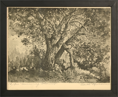 Edith Reneau Signed Print 'Murmuring Cottonwood'
