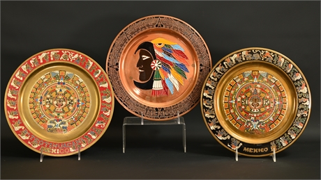 Brass & Copper Trays From Mexico