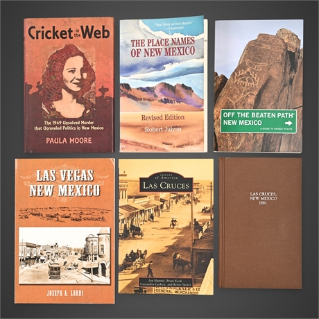 New Mexico History Books Lot of 6 — Las Cruces, Las Vegas, Place Names