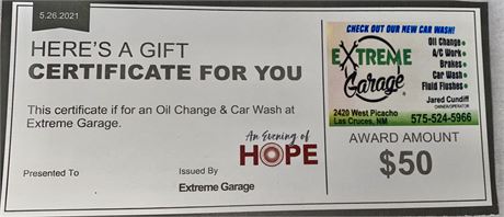 Extreme Garage Oil Change and Car Wash