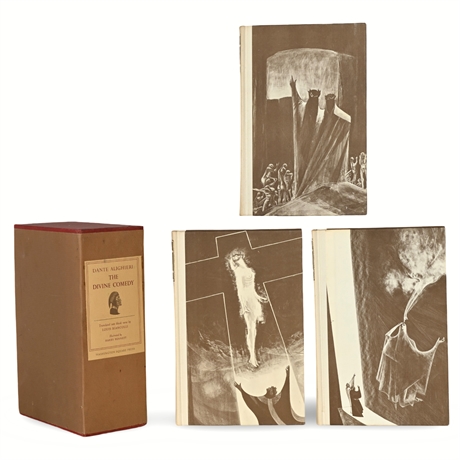 Dante Alighieri 'The Divine Comedy' 1966 Hardcover Set w/ Slipcase, Illustrated