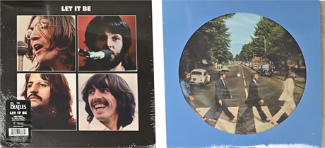 Beatles 'Abbey Road' & 'Let it Be' LPs