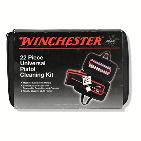Winchester 22-Piece Universal Pistol Cleaning Kit in Molded Case