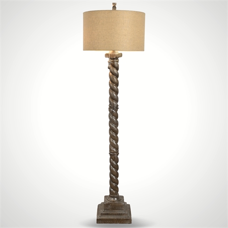 59" Barley Twist Style Floor Lamp