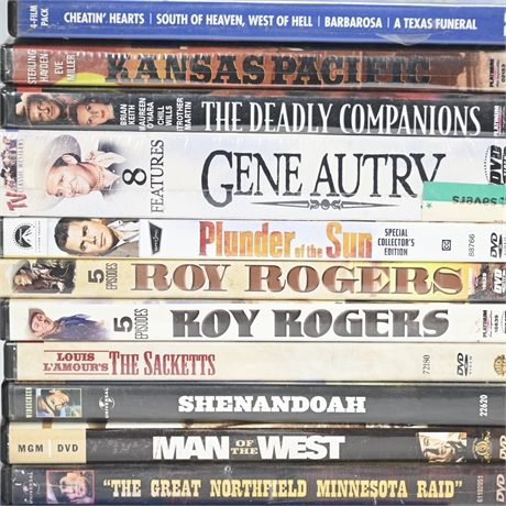 11 Classic Western DVD Movies