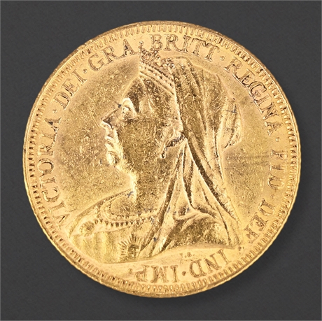 1893‑L Queen Victoria Gold Sovereign – London Mint
