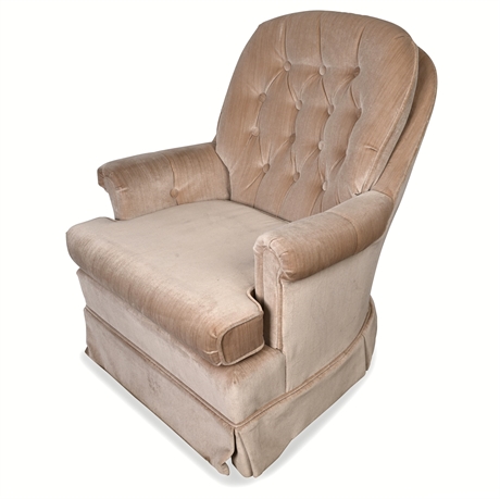 Vintage Tufted Swivel Rocker  by Best Chairs