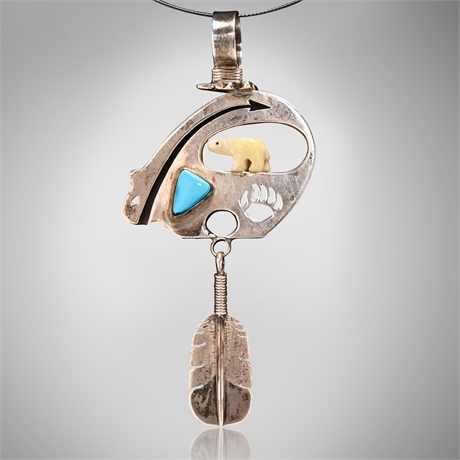 Delbert VanDever Double-Sided Bear Pendant