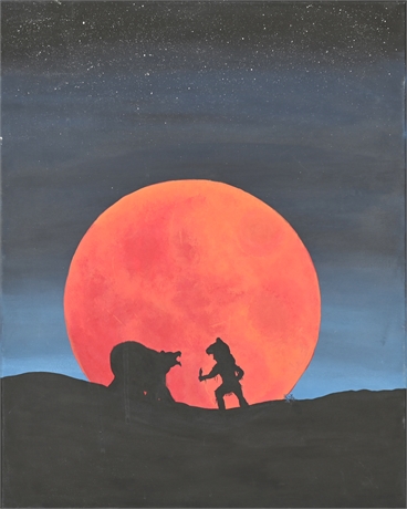 "Hunters Moon" Acrylic