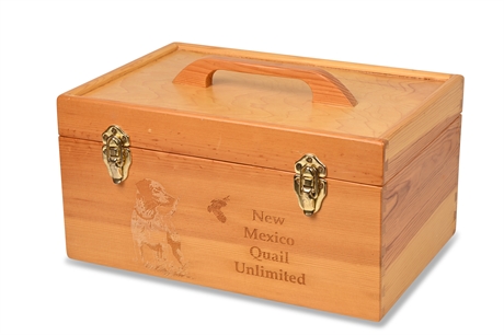 New Mexico Quail Unlimited Wood Box
