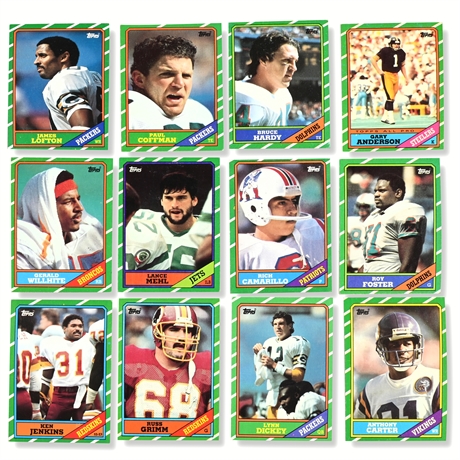 1986 Topps Football Card Collection