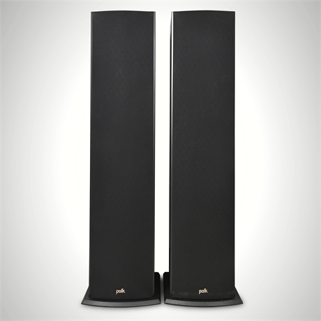 Polk Audio T50 Tower Speakers — Pair, Black, Dynamic Balance