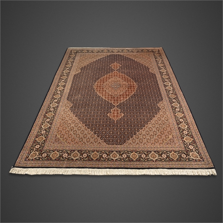 Persian Mahi-Tabriz Area Rug 6'9"×10' — Iran, c.2000