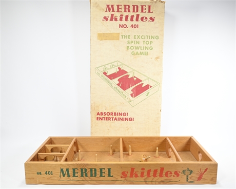 Vintage Merdel Skittles NO. 401 Bowling Game
