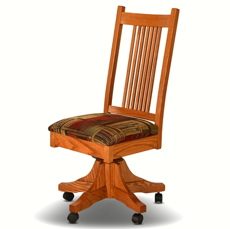 Amish Oak Mission Office Chair