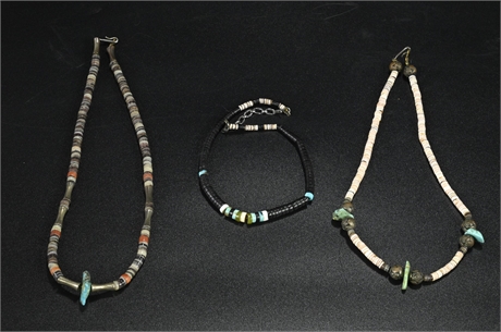 Vintage Heishi Necklaces