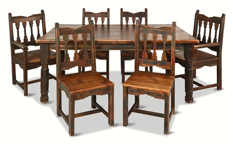 Rustic Dining Table & Chairs