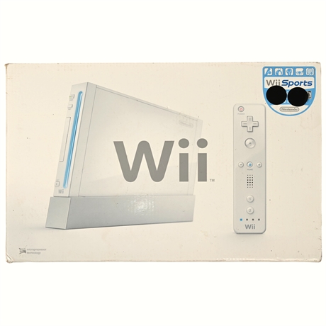 Nintendo Wii Console (Model RVL-001)